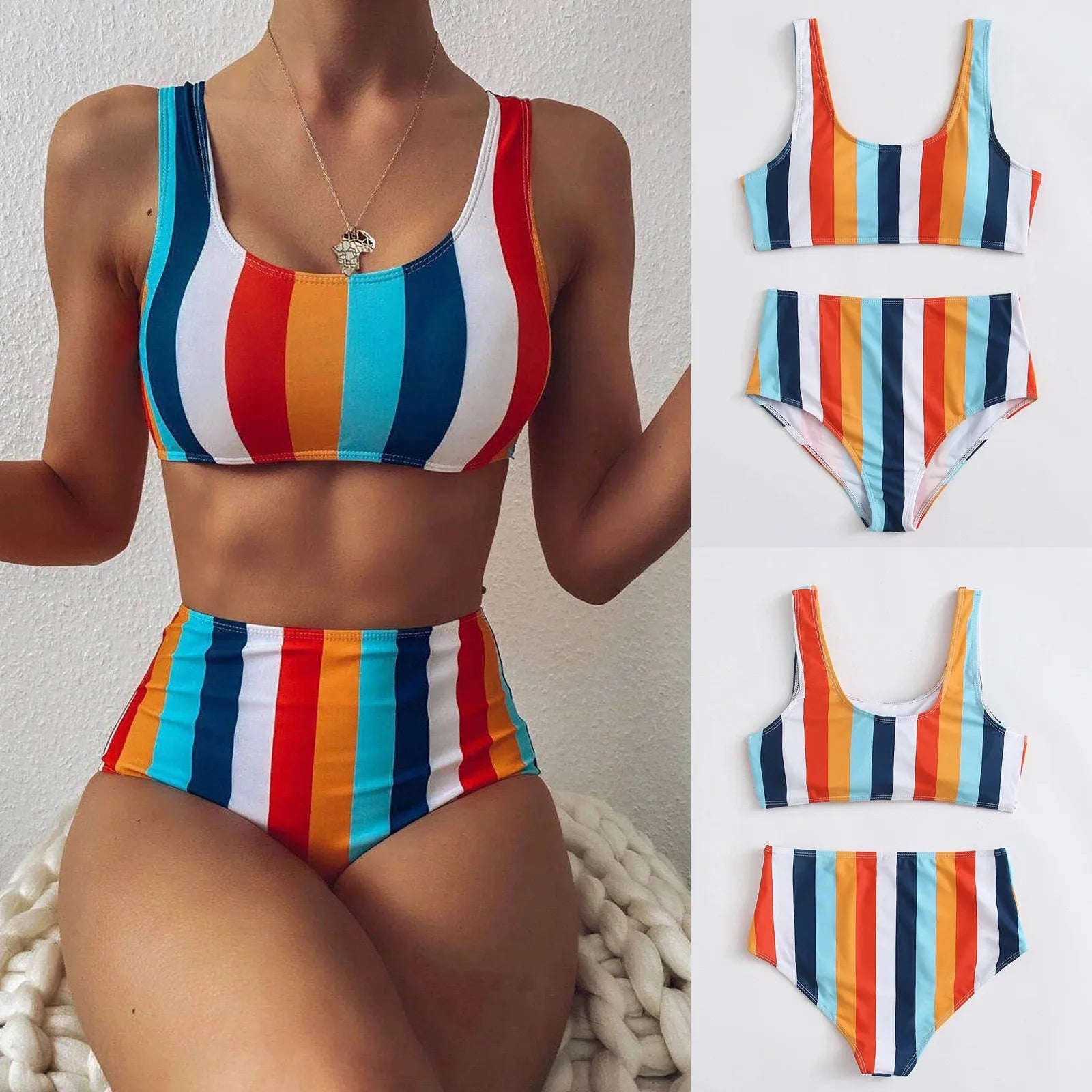 Sexy Striped Swimwear