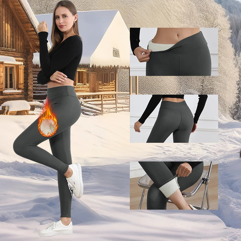 Autumn Winter Warm Fleece Leggings