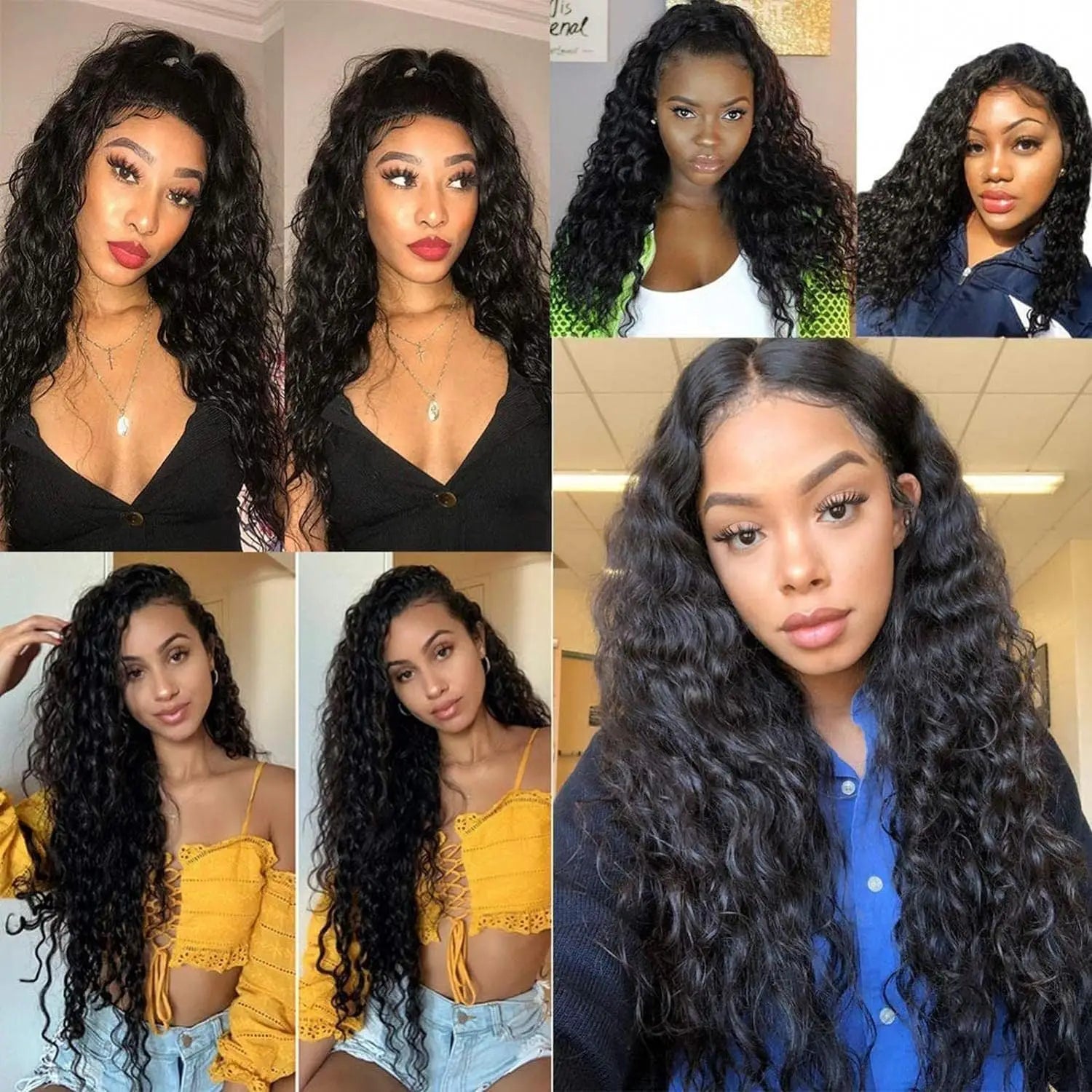 18-30Inch Long Black Synthetic Wig