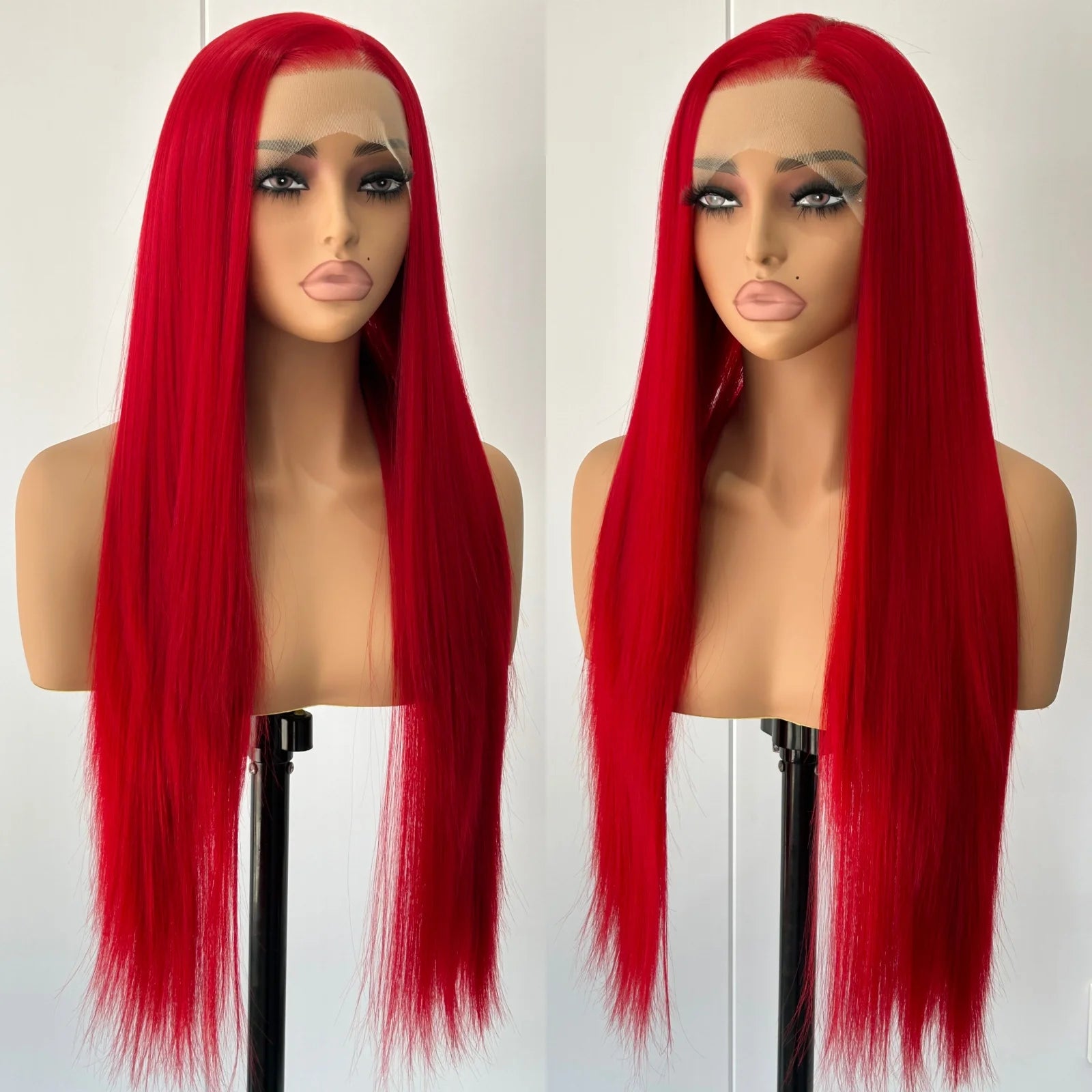 13X4 Burgundy Red Wig