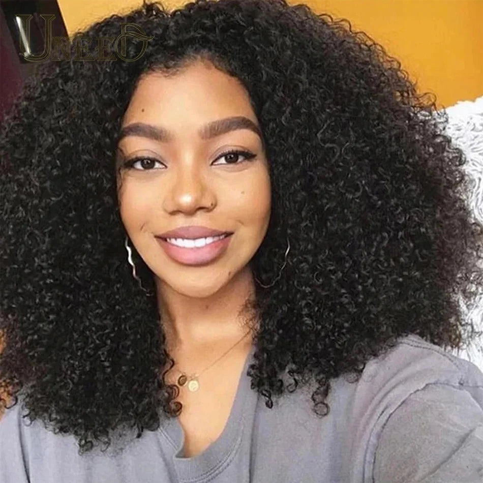 Kinky Curly Wig Human Hair