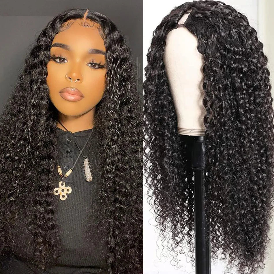 V Part Water Wave Wig