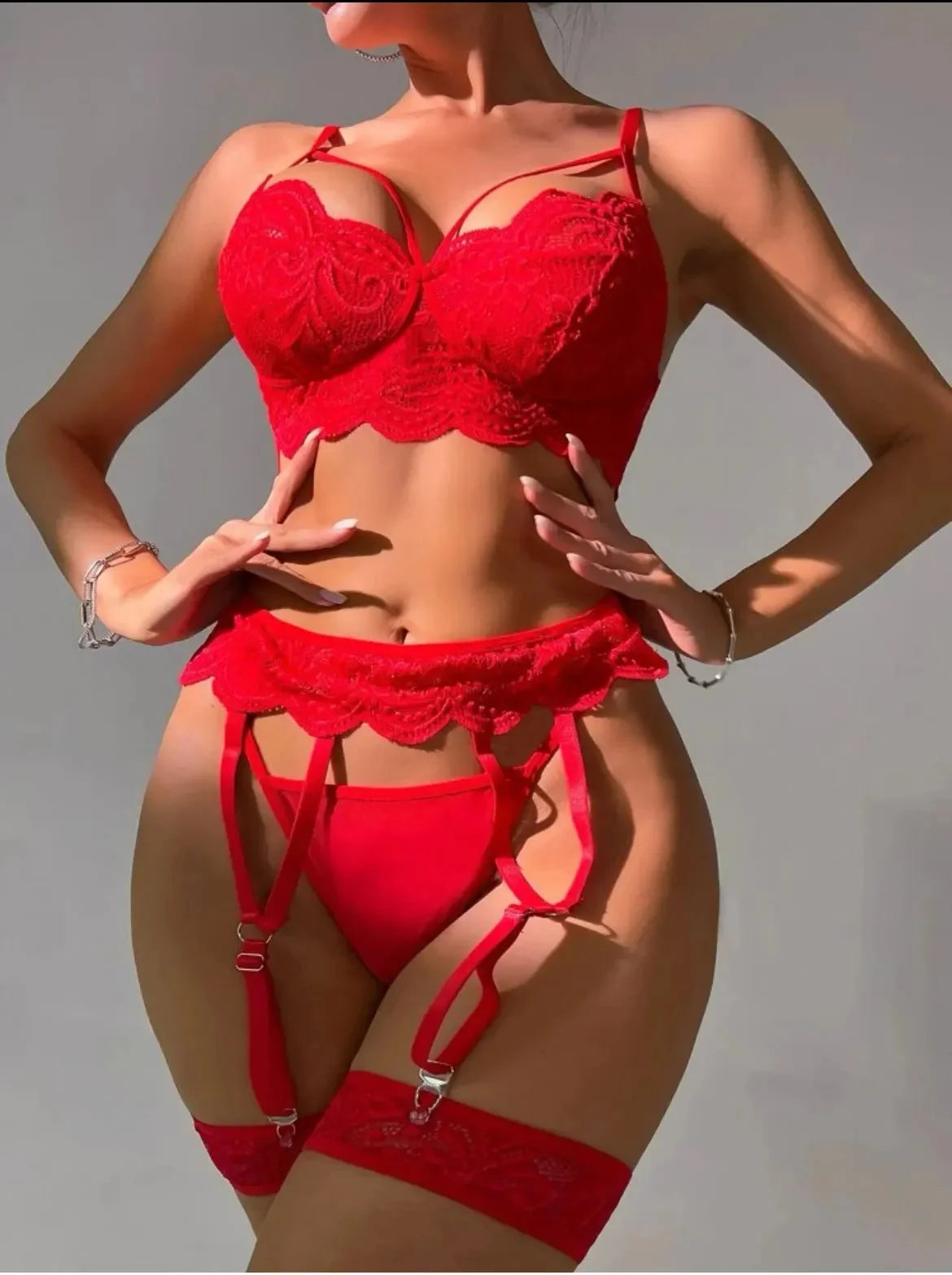 Babydoll Lace Bra And Panty Set