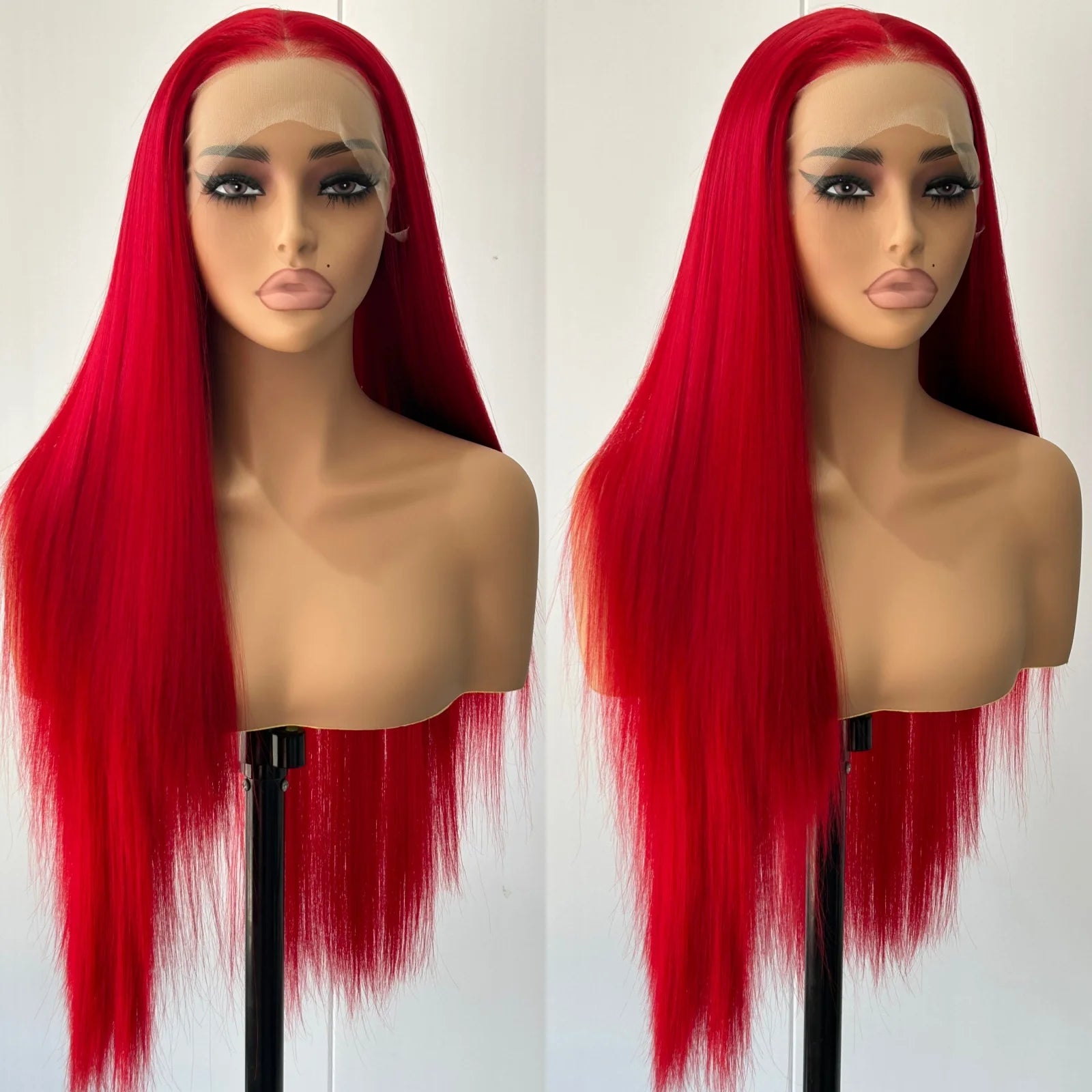 13X4 Burgundy Red Wig