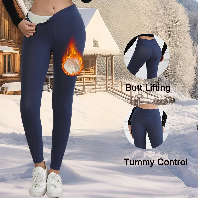 Autumn Winter Warm Fleece Leggings