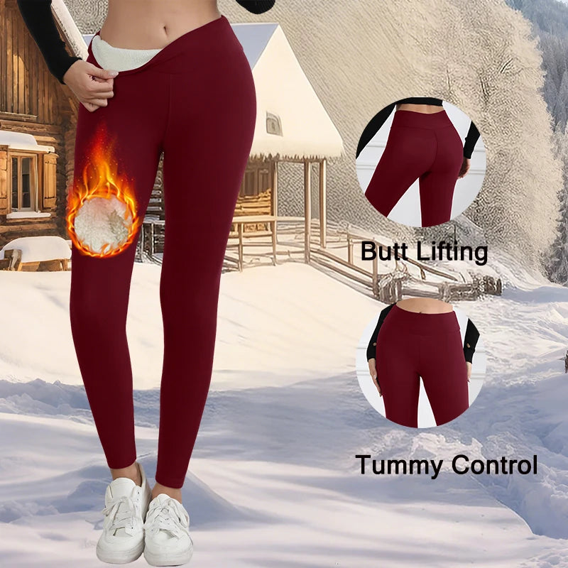 Autumn Winter Warm Fleece Leggings
